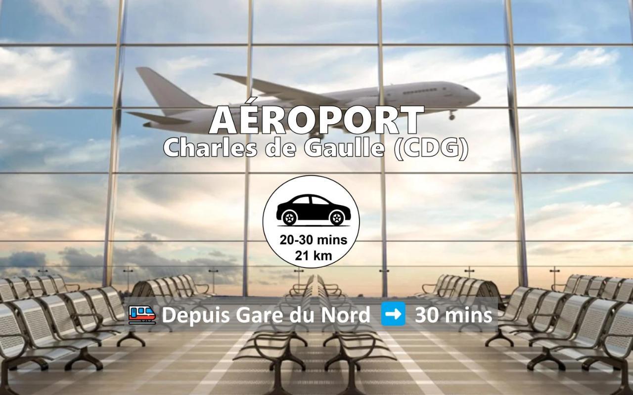 Room & Parking In Shared Appartment With Proprietor L 25 Mins From Paris Gare Du Nord, Cdg Airport & Stade De France Montmagny Buitenkant foto